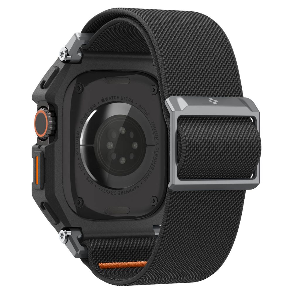 Λουράκι με Θήκη & Τζάμι Apple Watch Ultra 49mm Spigen Lite Fit Pro Matte Black (ACS11415) - Image 2