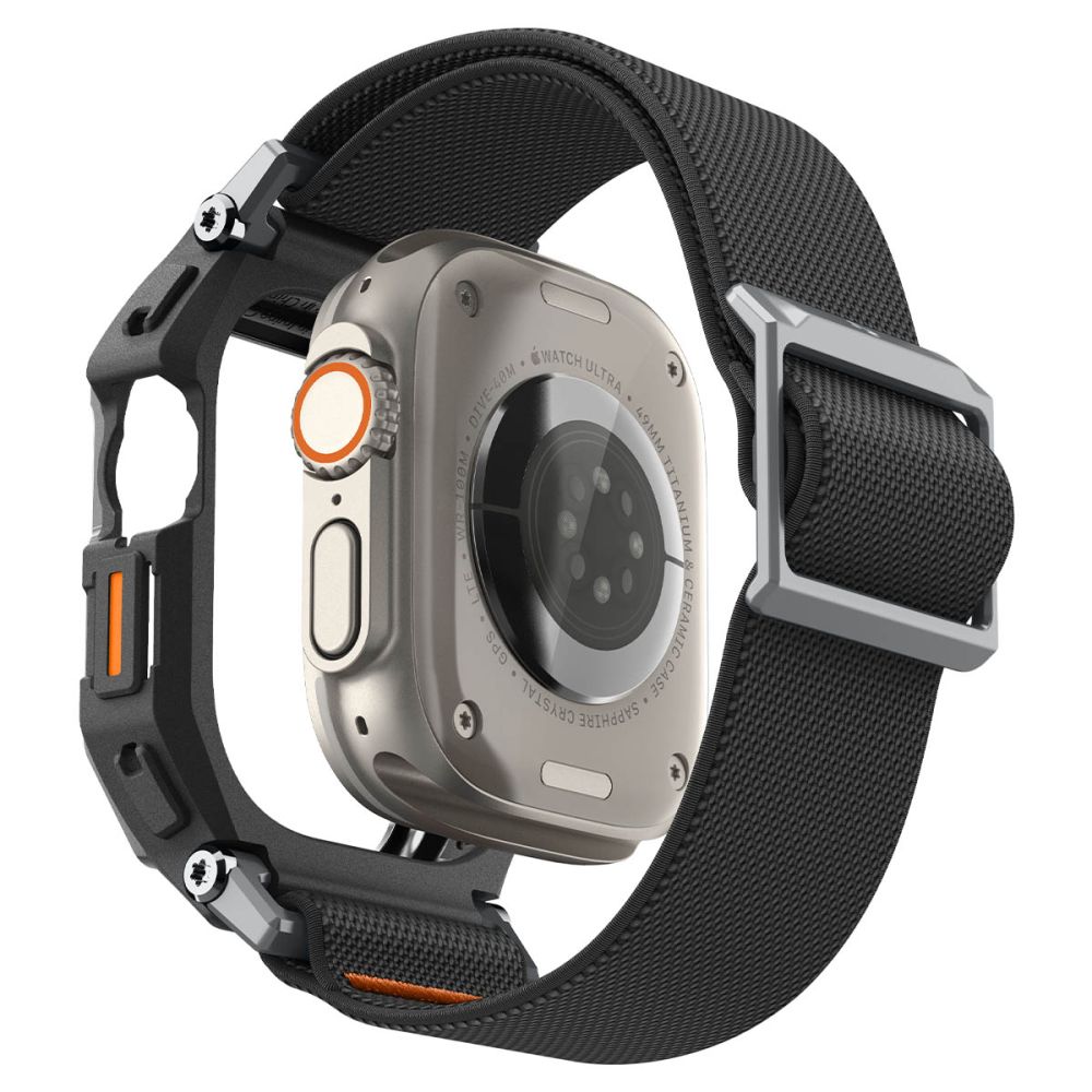 Λουράκι με Θήκη & Τζάμι Apple Watch Ultra 49mm Spigen Lite Fit Pro Matte Black (ACS11415) - Image 3