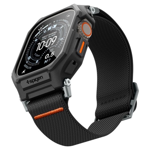 Λουράκι με Θήκη & Τζάμι Apple Watch Ultra 49mm Spigen Lite Fit Pro Matte Black (ACS11415) - Image 4