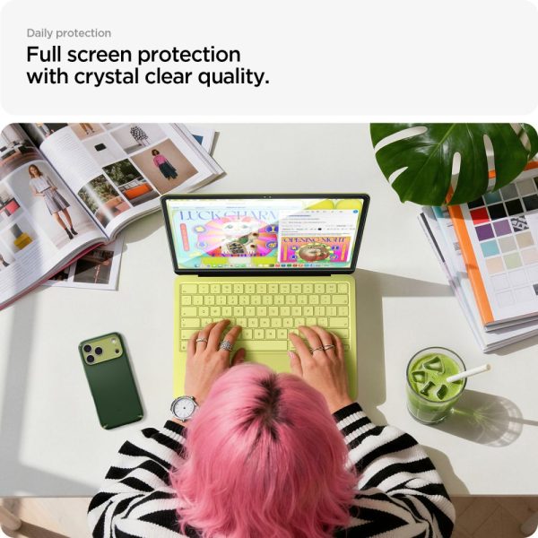 Τζάμι Προστασίας MacBook Neo 13 2026 A3404 Spigen Glas.TR Slim FC Black (AGL11669) - Image 6