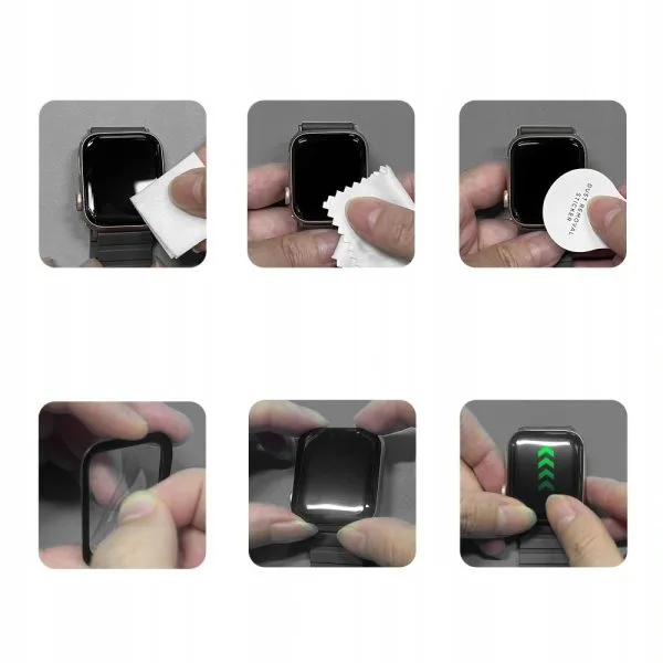 Προστασία Οθόνης Huawei Watch Fit 5 Pro Tech-Protect Glass Flex+ 2-Pack Black - Image 4