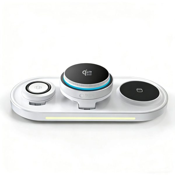 Ασύρματος Φορτιστής 3 σε 1 Tech-Protect A51 ArcticBoost MagSafe Qi2.2 25W White - Image 4