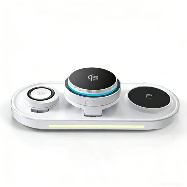 Ασύρματος Φορτιστής 3 σε 1 Tech-Protect A51 ArcticBoost MagSafe Qi2.2 25W White - Image 4