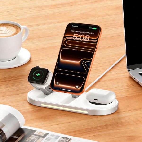 Ασύρματος Φορτιστής 3 σε 1 Tech-Protect A51 ArcticBoost MagSafe Qi2.2 25W White - Image 6