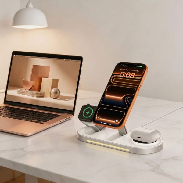 Ασύρματος Φορτιστής 3 σε 1 Tech-Protect A51 ArcticBoost MagSafe Qi2.2 25W White - Image 7