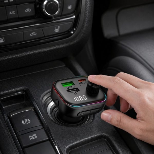 Φορτιστής Αυτοκινήτου Tech-Protect CC07 3-Port PD 54W με Bluetooth FM Transmitter Black - Image 7