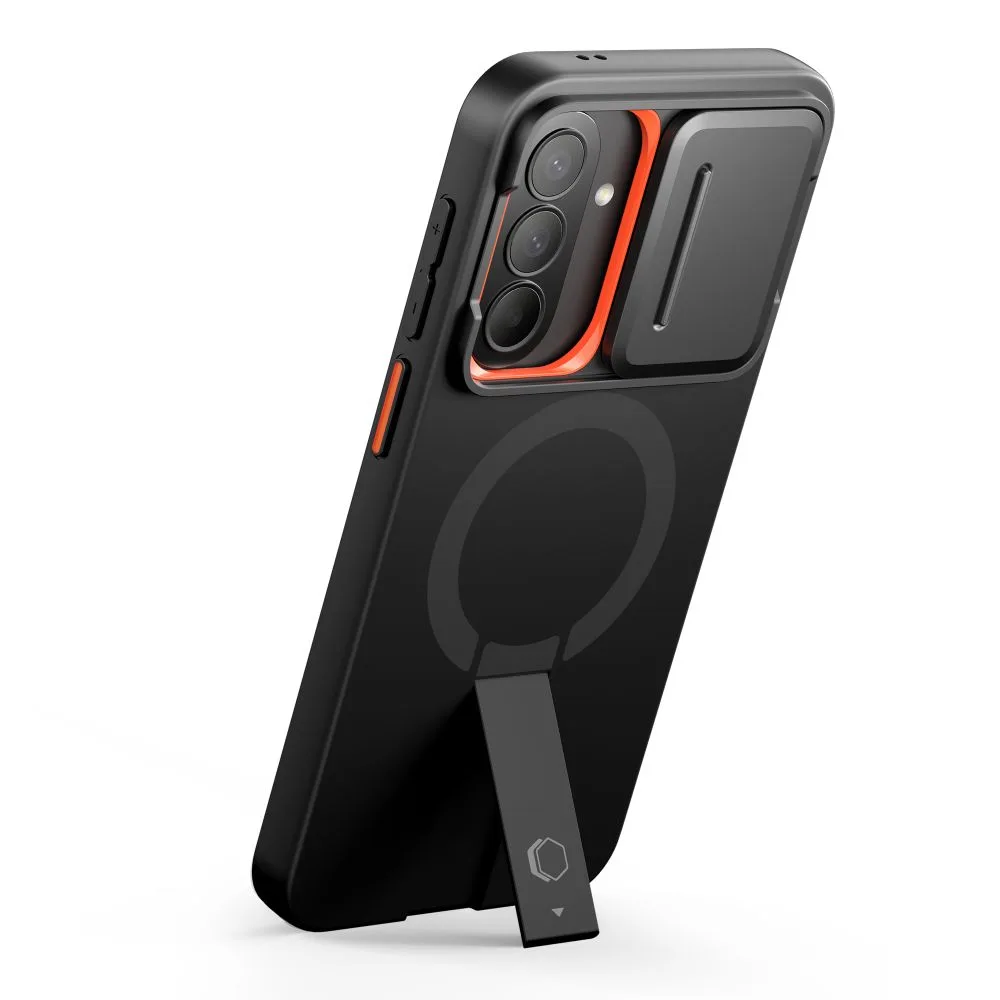 Θήκη Samsung Galaxy A57 5G Tech-Protect Kevlar Aura MagSafe Black / Orange - Image 3