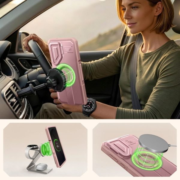 Θήκη Samsung Galaxy S26 Ultra Tech-Protect Kevlar MagSafe 2-Set Pink - Image 4