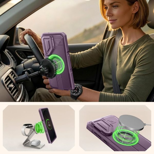Θήκη Samsung Galaxy S26 Ultra Tech-Protect Kevlar MagSafe 2-Set Violet - Image 4