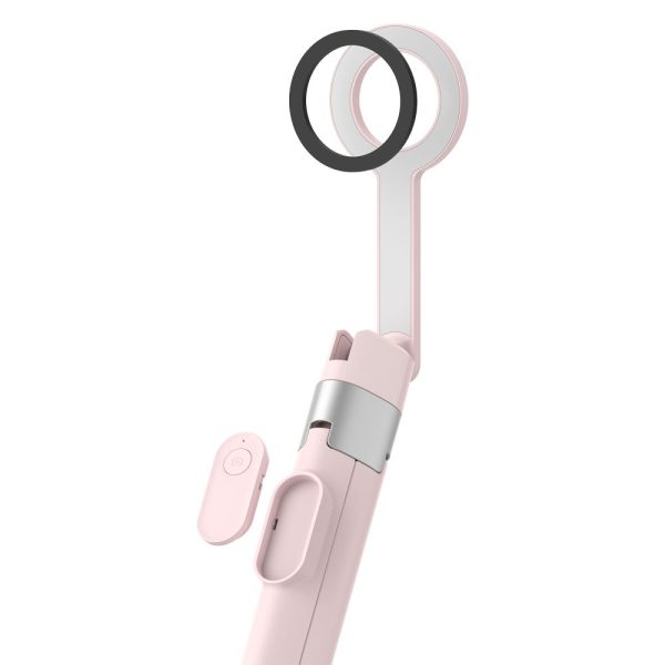 Selfie Stick Τρίποδο Tech-Protect L10S MagSafe Bluetooth Pink/Grey - Image 6