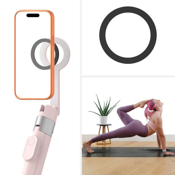 Selfie Stick Τρίποδο Tech-Protect L10S MagSafe Bluetooth Pink/Grey - Image 10