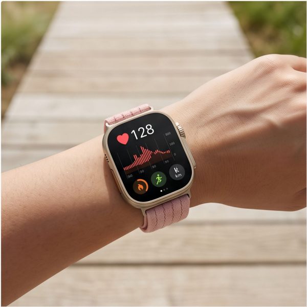 Λουράκι Huawei Watch Fit 3 / 4 / 4 Pro / 5 / 5 Pro Tech-Protect Nylon Light Pink - Image 4
