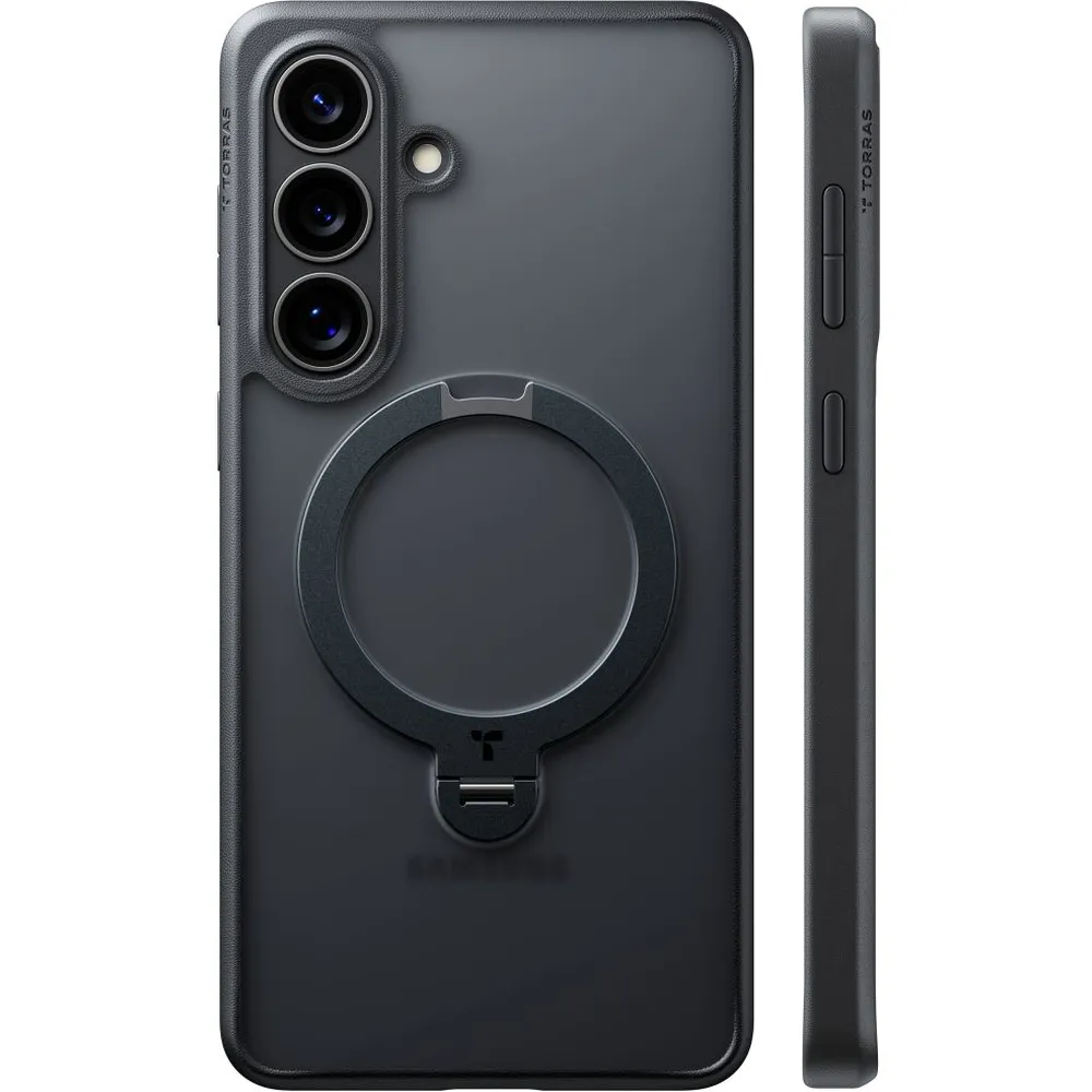 Θήκη Samsung Galaxy S26 Plus Torras Ostand Q3 Spin Obsidian Black - Image 2