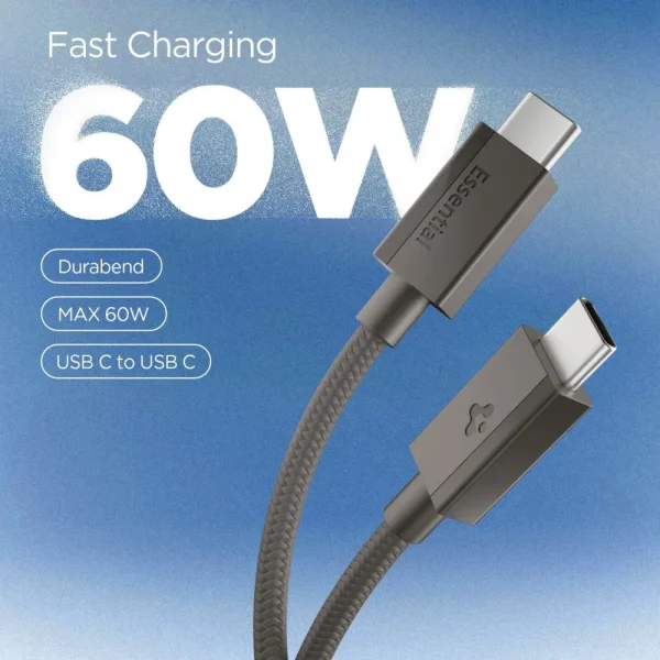 Καλώδιο USB-C σε USB-C Spigen Essential EB6015CC 60W 1.5m Gunmetal (ACA10418) - Image 7