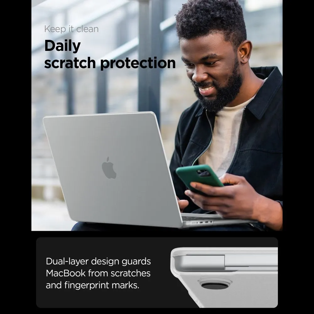 Θήκη MacBook Pro 14 2021-2026 Spigen AirSkin Frost Clear (ACS11528) - Image 3