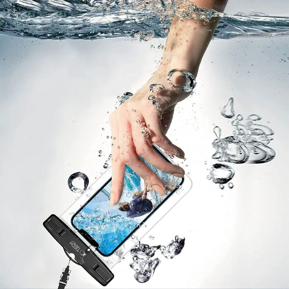 Αδιάβροχη Θήκη Κινητού Tech-Protect UWC7 Universal 6.9 ιντσών Black - Image 3