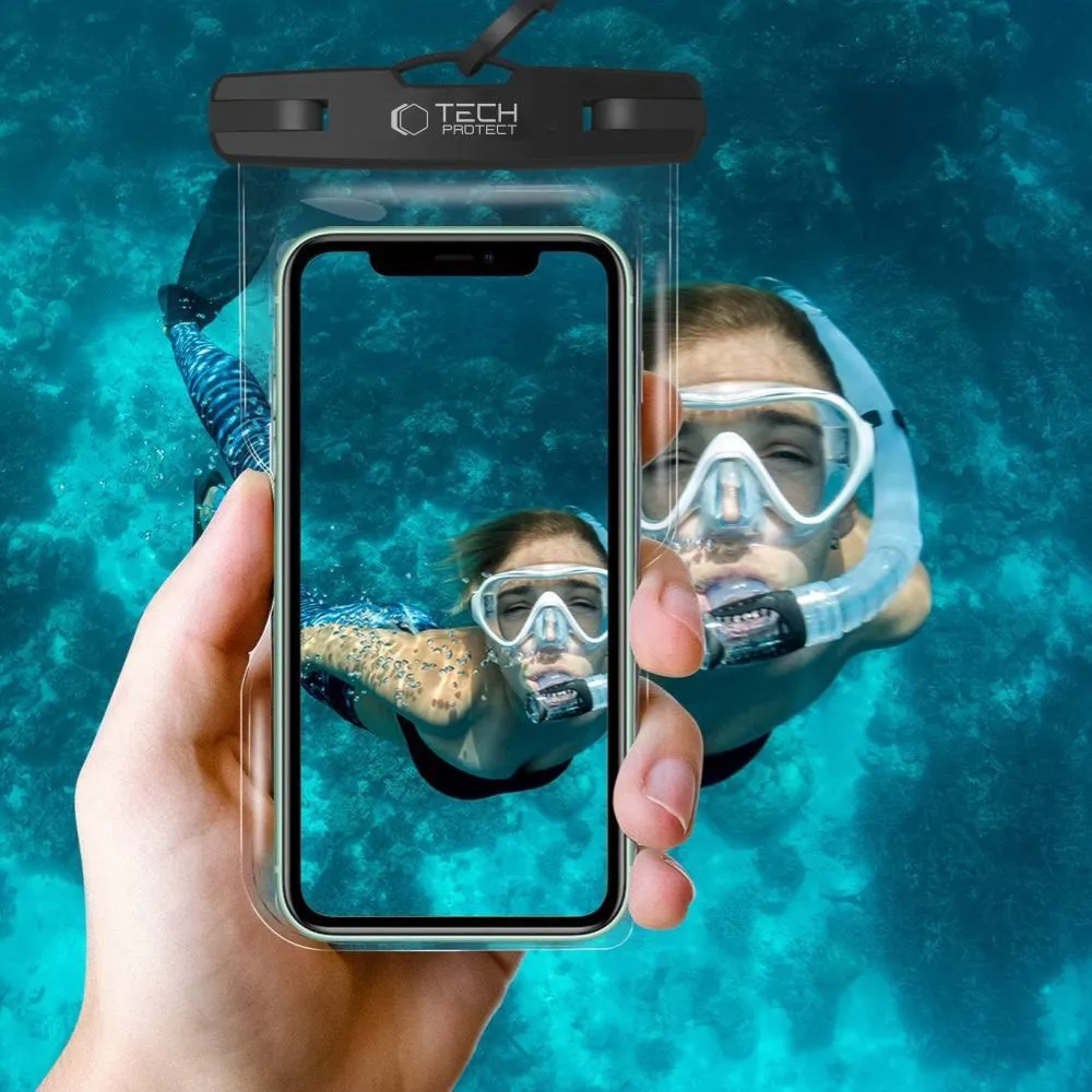 Αδιάβροχη Θήκη Κινητού Tech-Protect UWC7 Universal 6.9 ιντσών Black - Image 2