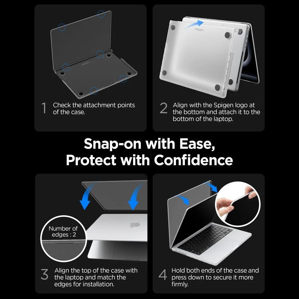 Θήκη MacBook Pro 14 2021-2026 Spigen AirSkin Frost Clear (ACS11528) - Image 2