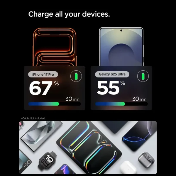 Φορτιστής Τοίχου Spigen Essential EE301EU-GAN 30W USB-C Gunmetal (ACH10447) - Image 6
