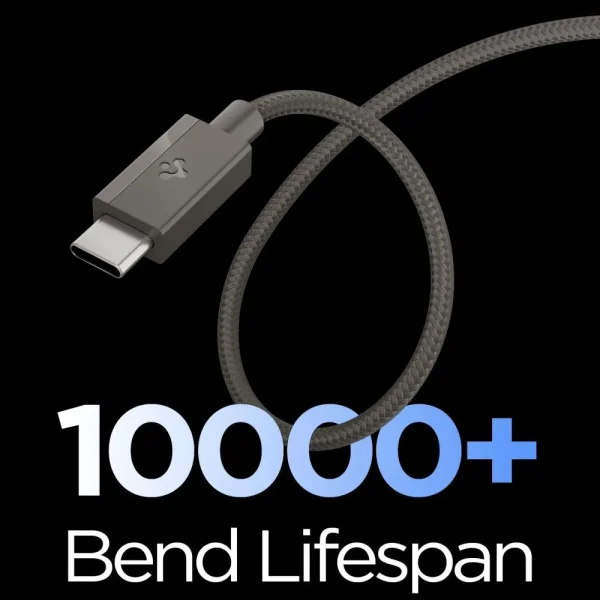 Καλώδιο USB-C σε USB-C Spigen Essential EB6015CC 60W 1.5m Gunmetal (ACA10418) - Image 6