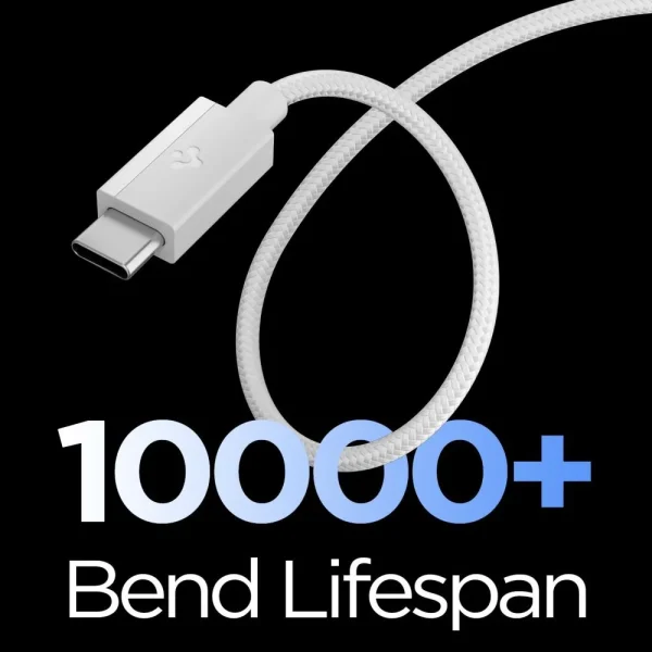 Καλώδιο USB-C σε USB-C Spigen Essential EB6015CC 60W 1.5m Λευκό (ACA10416) - Image 6