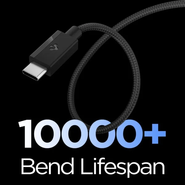 Καλώδιο USB-C σε USB-C Spigen Essential EB6015CC 60W 1.5m Μαύρο (ACA10417) - Image 6