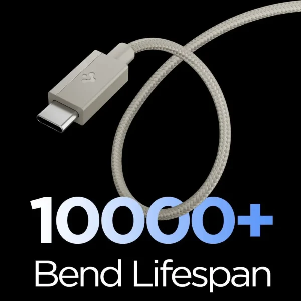 Καλώδιο USB-C σε USB-C Spigen Essential EB6015CC 60W 1.5m Natural Titanium (ACA10419) - Image 6