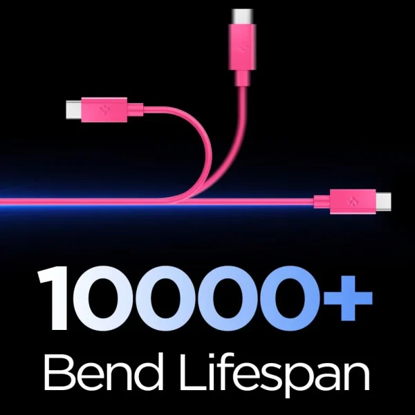 Καλώδιο USB-C σε USB-C Spigen Essential EB6010CC 60W 1m Ροζ (ACA10414) - Image 7