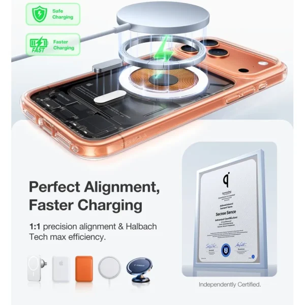 Θήκη iPhone 17 Pro Torras Guardian Magnetic MagSafe Διάφανη - Image 7