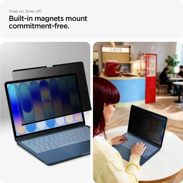 Privacy Φίλτρο Οθόνης MacBook Neo 13 2026 Spigen SafeView Μαγνητικό (AFL11670) - Image 8