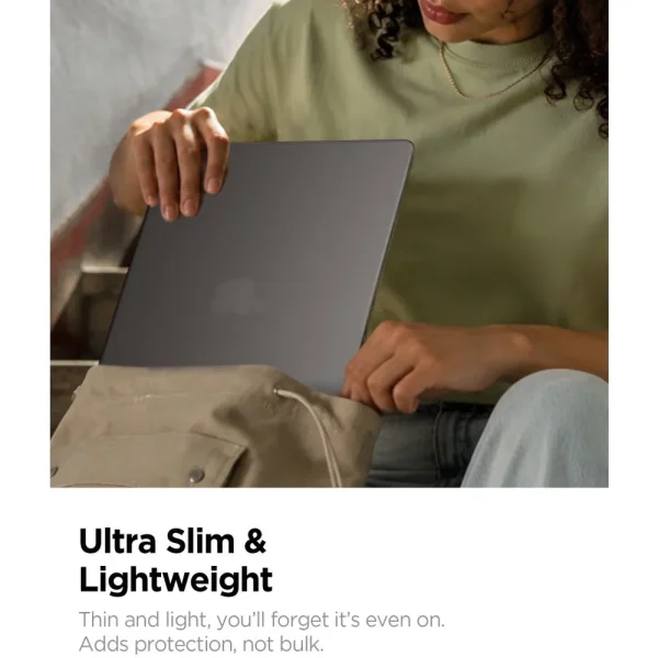 Θήκη MacBook Air 13 M2-M5 2022-2026 Spigen AirSkin Frost Black (ACS11531) - Image 9