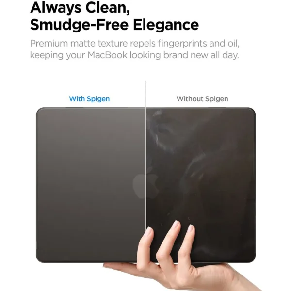 Θήκη MacBook Air 13 M2-M5 2022-2026 Spigen AirSkin Frost Black (ACS11531) - Image 8