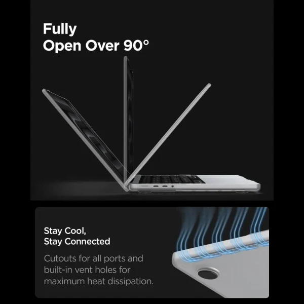 Θήκη MacBook Pro 16 2021-2026 Spigen AirSkin Frost Clear (ACS11526) - Image 7