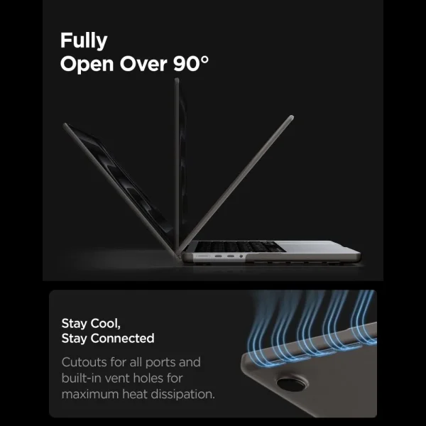 Θήκη MacBook Pro 16 2021-2026 Spigen AirSkin Frost Black (ACS11527) - Image 9
