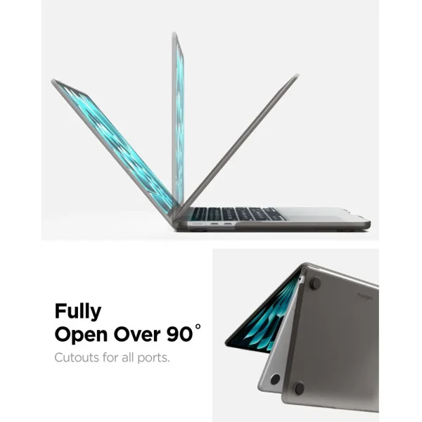 Θήκη MacBook Air 13 M2-M5 2022-2026 Spigen AirSkin Frost Black (ACS11531) - Image 7