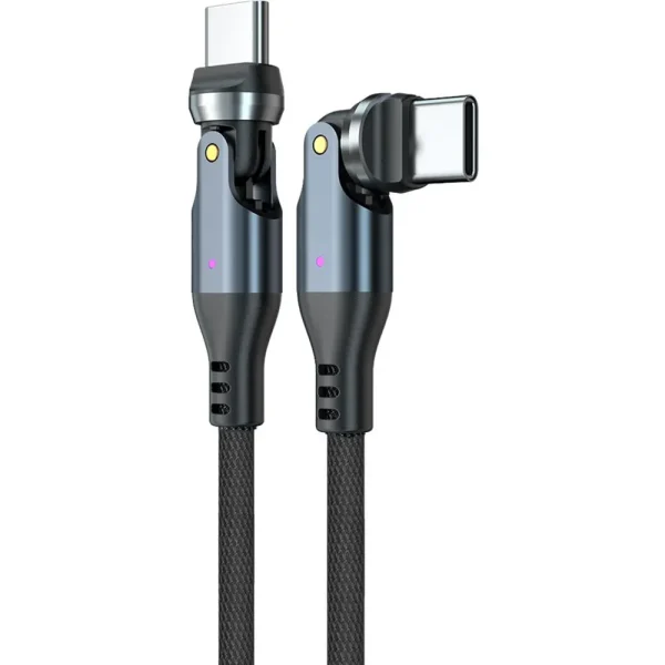 Καλώδιο USB-C σε USB-C Mobile Origin 240W Rotating 540° 1m Black - Image 4