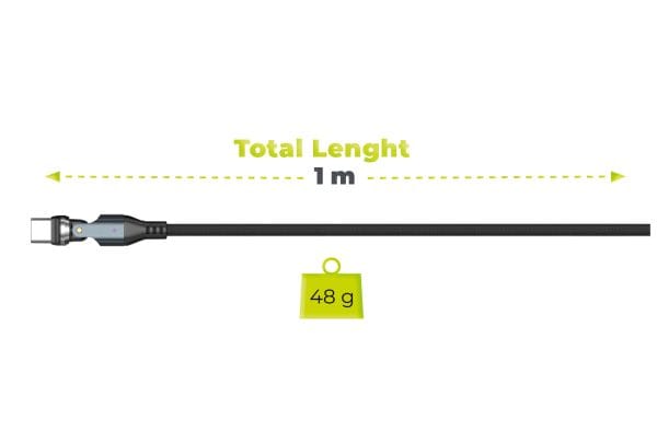 Mobile Origin 240W Magnetic 540° Rotating USB-C to USB-C Cable 1 m CB14