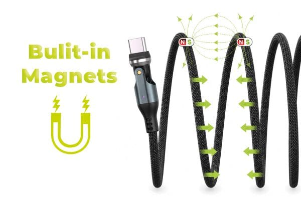 Mobile Origin 240W Magnetic 540° Rotating USB-C to USB-C Cable 1 m CB14