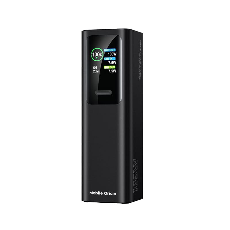 Mobile Origin 30000 mAh TFT Display & Flashlight PowerBank PB17 - 2x USB-C + USB-A