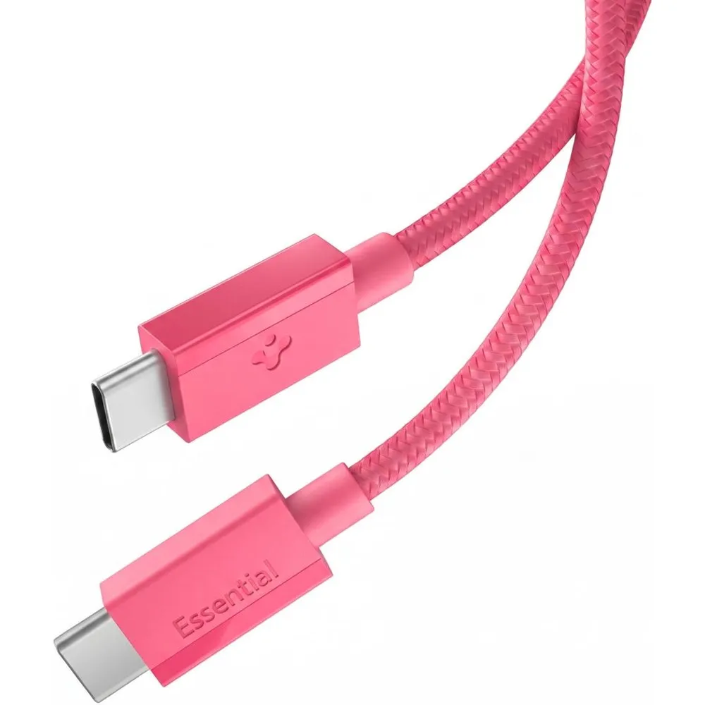 Καλώδιο USB-C σε USB-C Spigen Essential EB6010CC 60W 1m Ροζ (ACA10414)
