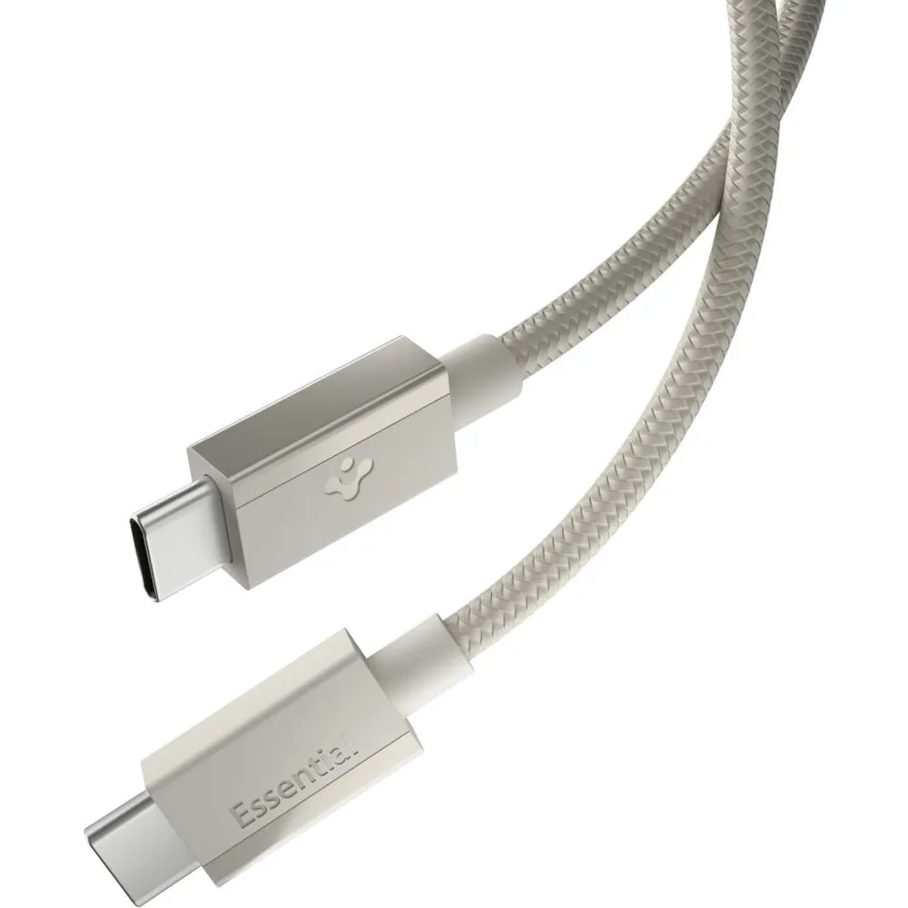 Καλώδιο USB-C σε USB-C Spigen Essential EB6015CC 60W 1.5m Natural Titanium (ACA10419)