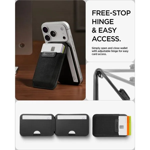 Πορτοφόλι MagSafe με Βάση Spigen S314-4 Slim Fold Black (AFA11591) - Image 10