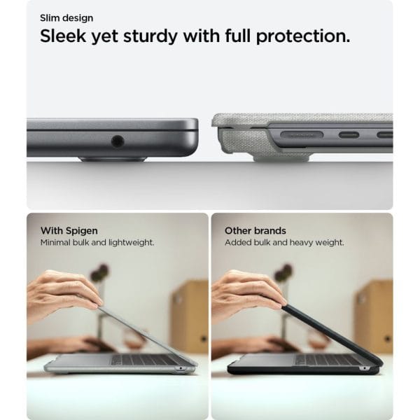 Θήκη MacBook Air 15 M2-M5 2023-2026 Spigen Urban Fit Heather Grey (ACS10975) - Image 8