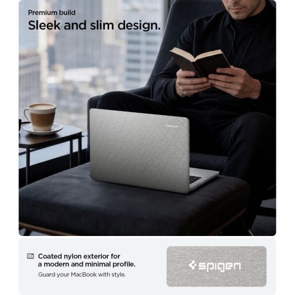 Θήκη MacBook Pro 14 M1-M5 Pro / Max 2021-2026 Spigen Urban Fit Heather Grey (ACS10976) - Image 7