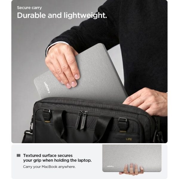 Θήκη MacBook Pro 14 M1-M5 Pro / Max 2021-2026 Spigen Urban Fit Heather Grey (ACS10976) - Image 8
