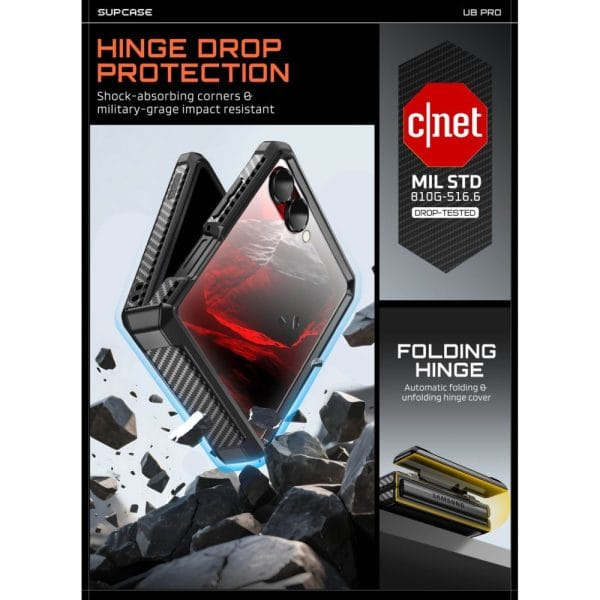 Θήκη Samsung Galaxy Z Flip 8 Supcase Unicorn Beetle Pro Black - Image 4