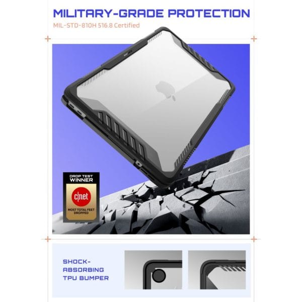 Θήκη MacBook Neo 13 2026 A3404 Supcase Unicorn Beetle Pro Black / Clear - Image 4