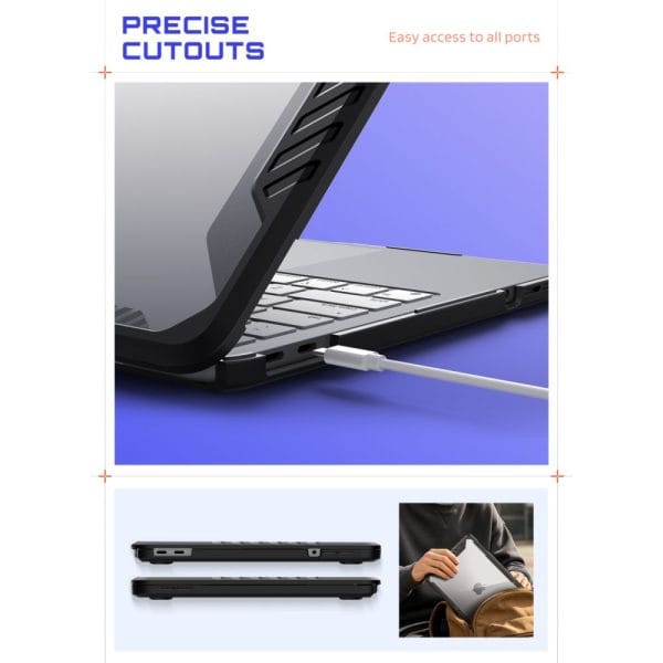 Θήκη MacBook Neo 13 2026 A3404 Supcase Unicorn Beetle Pro Black / Clear - Image 5