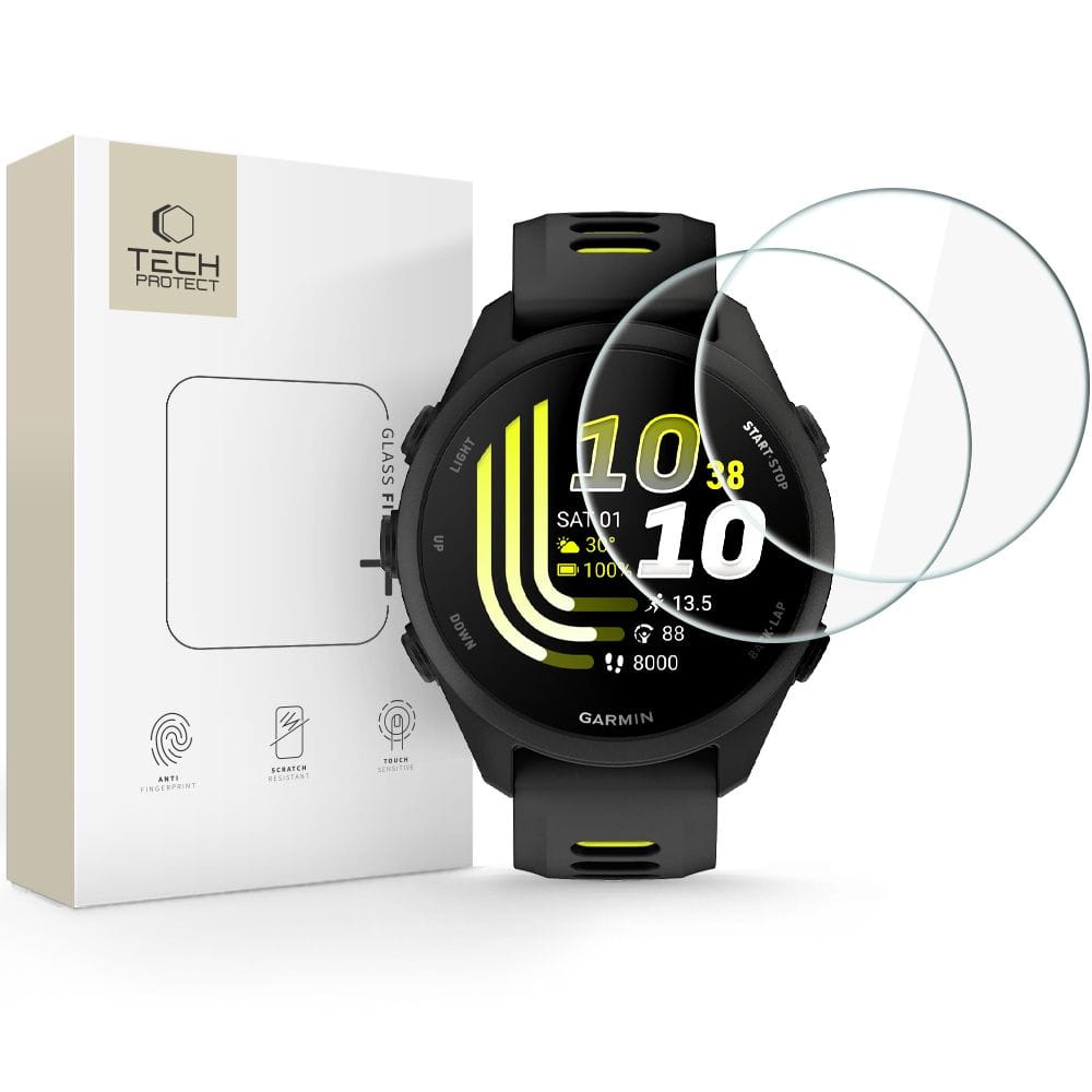 Τζάμι προστασίας Garmin Forerunner 70 και 170 Tech-Protect Glass Fit Plus 2-Pack Clear