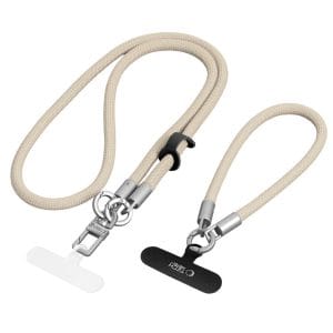 Λουράκι Κινητού Crossbody και Χεριού Tech-Protect C10S Rope Μπεζ Τιτανίου